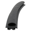 Door gasket profile 54-A in Black, Front View. Replacement fridge door gasket produced by DSU Fridge Seal BV.
