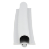 Door gasket profile 69-SIL in Grey, Front View. Replacement fridge door gasket produced by DSU Fridge Seal BV.