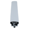 Door gasket profile 395-M in Grey, Front View. Replacement fridge door gasket produced by DSU Fridge Seal BV.