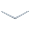 Door gasket profile 370-M in Grey, Front View. Replacement fridge door gasket produced by DSU Fridge Seal BV.
