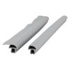 Door gasket profile 222-A+B in Grey, Inside View. Replacement fridge door gasket produced by DSU Fridge Seal BV.