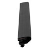 Door gasket profile 370-MS in Black, Front View. Replacement fridge door gasket produced by DSU Fridge Seal BV. Material type: Soft PVC profile.