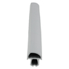 Door gasket profile 222-A in Grey, Front View. Replacement fridge door gasket produced by DSU Fridge Seal BV.