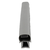 Door gasket profile 302-ME in Dark Grey, Front View. Replacement fridge door gasket produced by DSU Fridge Seal BV. Material type: Extended life profile.