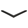 Door gasket profile 51-AE in Black, Front View. Replacement fridge door gasket produced by DSU Fridge Seal BV. Material type: Extended life profile.