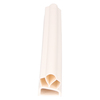 Door gasket profile 19-A in White, Front View. Replacement fridge door gasket produced by DSU Fridge Seal BV.