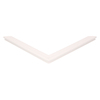 Door gasket profile 195-M in White, Front View. Replacement fridge door gasket produced by DSU Fridge Seal BV.