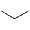 Door gasket profile 23-A in Black, Front View. Replacement fridge door gasket produced by DSU Fridge Seal BV.