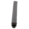 Door gasket profile 37-M in Black, Front View. Replacement fridge door gasket produced by DSU Fridge Seal BV.