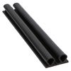 Door gasket profile 57-A in Black, Outside View. Replacement fridge door gasket produced by DSU Fridge Seal BV.