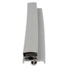 Door gasket profile 372-ME in Dark Grey, Front View. Replacement fridge door gasket produced by DSU Fridge Seal BV. Material type: Extended life profile.