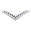Door gasket profile 42-AE in Grey, Front View. Replacement fridge door gasket produced by DSU Fridge Seal BV. Material type: Extended life profile.