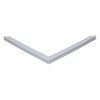 Door gasket profile 38-M in Grey, Front View. Replacement fridge door gasket produced by DSU Fridge Seal BV.