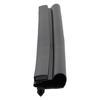 Door gasket profile 30-M in Black, Front View. Replacement fridge door gasket produced by DSU Fridge Seal BV.