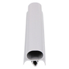 Door gasket profile 20-AS in Grey, Front View. Replacement fridge door gasket produced by DSU Fridge Seal BV. Material type: Soft PVC profile.