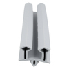 Door gasket profile 42-AE in Grey, Front View. Replacement fridge door gasket produced by DSU Fridge Seal BV. Material type: Extended life profile.