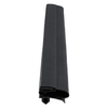 Door gasket profile 216-ME in Black, Front View. Replacement fridge door gasket produced by DSU Fridge Seal BV. Material type: Extended life profile.