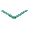 Door gasket profile 34-M in Green, Front View. Replacement fridge door gasket produced by DSU Fridge Seal BV.