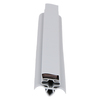 Door gasket profile 34-MS in Grey, Front View. Replacement fridge door gasket produced by DSU Fridge Seal BV. Material type: Soft PVC profile.