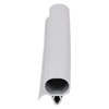 Door gasket profile 320-AS in Grey, Front View. Replacement fridge door gasket produced by DSU Fridge Seal BV. Material type: Soft PVC profile.