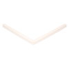 Door gasket profile 19-A in White, Front View. Replacement fridge door gasket produced by DSU Fridge Seal BV.