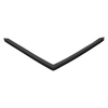 Door gasket profile 118-M in Black, Front View. Replacement fridge door gasket produced by DSU Fridge Seal BV.