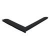 Door gasket profile 164-AE+BE in Black, Front View. Replacement fridge door gasket produced by DSU Fridge Seal BV. Material type: Extended life profile.
