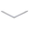 Door gasket profile 111-M in Grey, Front View. Replacement fridge door gasket produced by DSU Fridge Seal BV.