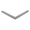 Door gasket profile 332-ME in Dark Grey, Front View. Replacement fridge door gasket produced by DSU Fridge Seal BV. Material type: Extended life profile.