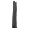 Door gasket profile 109 in Black, Front View. Replacement fridge door gasket produced by DSU Fridge Seal BV.