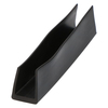 Door gasket profile 44-A in Black, Inside View. Replacement fridge door gasket produced by DSU Fridge Seal BV.