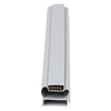 Door gasket profile 19-M in Grey, Front View. Replacement fridge door gasket produced by DSU Fridge Seal BV.