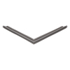 Door gasket profile 76-M in Dark Grey, Front View. Replacement fridge door gasket produced by DSU Fridge Seal BV.