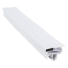 Door gasket profile 196-ME in White, Outside View. Replacement fridge door gasket produced by DSU Fridge Seal BV. Material type: Extended life profile.