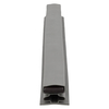 Door gasket profile 500-ME in Dark Grey, Front View. Replacement fridge door gasket produced by DSU Fridge Seal BV. Material type: Extended life profile.