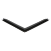 Door gasket profile 81-M in Black, Front View. Replacement fridge door gasket produced by DSU Fridge Seal BV.