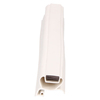 Door gasket profile 39-M in White, Front View. Replacement fridge door gasket produced by DSU Fridge Seal BV.