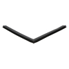 Door gasket profile 334-M in Black, Front View. Replacement fridge door gasket produced by DSU Fridge Seal BV.