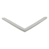 Door gasket profile 333-M in Grey, Front View. Replacement fridge door gasket produced by DSU Fridge Seal BV.