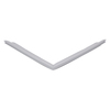 Door gasket profile 62-AS in Grey, Front View. Replacement fridge door gasket produced by DSU Fridge Seal BV. Material type: Soft PVC profile.