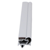 Door gasket profile 38-M in Grey, Front View. Replacement fridge door gasket produced by DSU Fridge Seal BV.