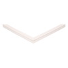 Door gasket profile 168-M in White, Front View. Replacement fridge door gasket produced by DSU Fridge Seal BV.