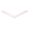 Door gasket profile 298-M in White, Front View. Replacement fridge door gasket produced by DSU Fridge Seal BV.