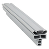 Door gasket profile 312-M in Grey, Outside View. Replacement fridge door gasket produced by DSU Fridge Seal BV.