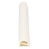 Door gasket profile 122-AS in White, Front View. Replacement fridge door gasket produced by DSU Fridge Seal BV. Material type: Soft PVC profile.
