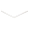 Door gasket profile 100-M in White, Front View. Replacement fridge door gasket produced by DSU Fridge Seal BV.
