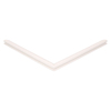 Door gasket profile 10-A in White, Front View. Replacement fridge door gasket produced by DSU Fridge Seal BV.