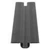 Door gasket profile 21-C in Black, Front View. Replacement fridge door gasket produced by DSU Fridge Seal BV.