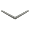 Door gasket profile 296-ME in Dark Grey, Front View. Replacement fridge door gasket produced by DSU Fridge Seal BV. Material type: Extended life profile.