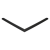 Door gasket profile 28-A in Black, Front View. Replacement fridge door gasket produced by DSU Fridge Seal BV.